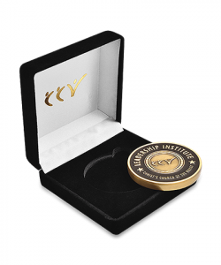 Challenge coin with velvet box